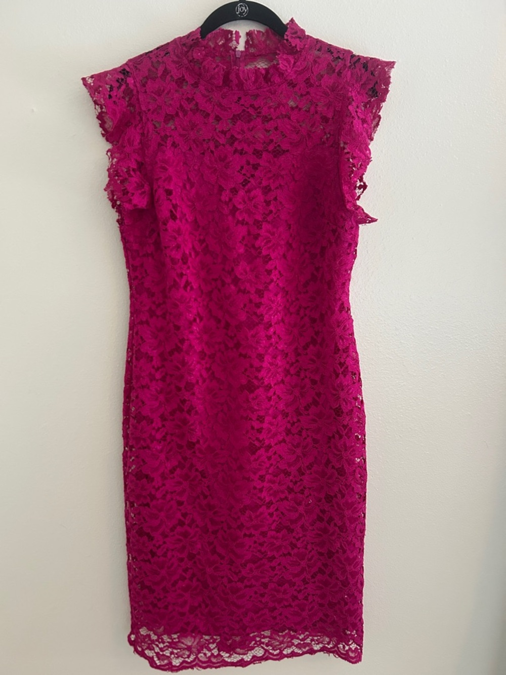 Enfocus Studio Fuchsia Lace Midi Dress 14